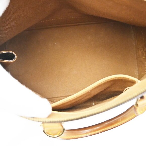 LOUIS VUITTON LV Logo Alma Hand Bag Monogram Leather Brown France - Picture 9 of 15